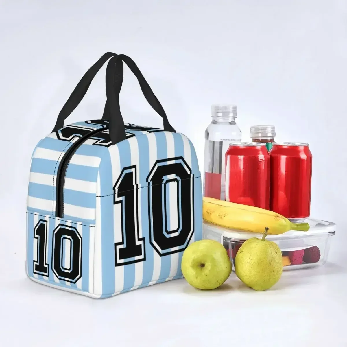 Argentina Flag Lunch Bag for Women Portable Thermal Insulated Argentine Football Gift Lunch Box Picnic Multifunction Food Tote