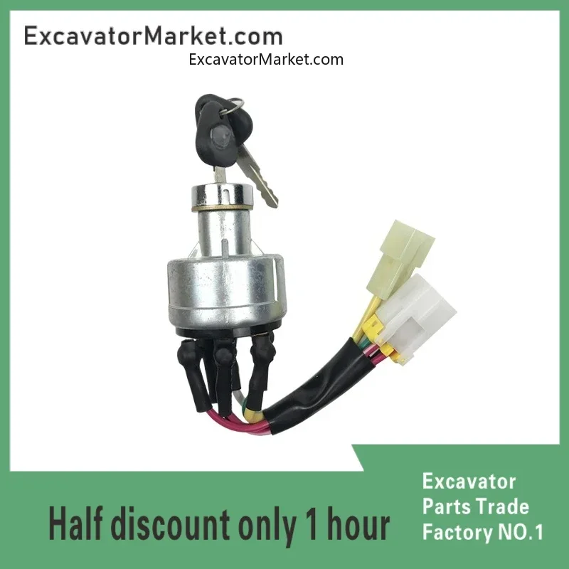 For Vol-vo 55 60 210 240 290 360 460B Start Lock Ignition Switch Excavator Accessories High Quality