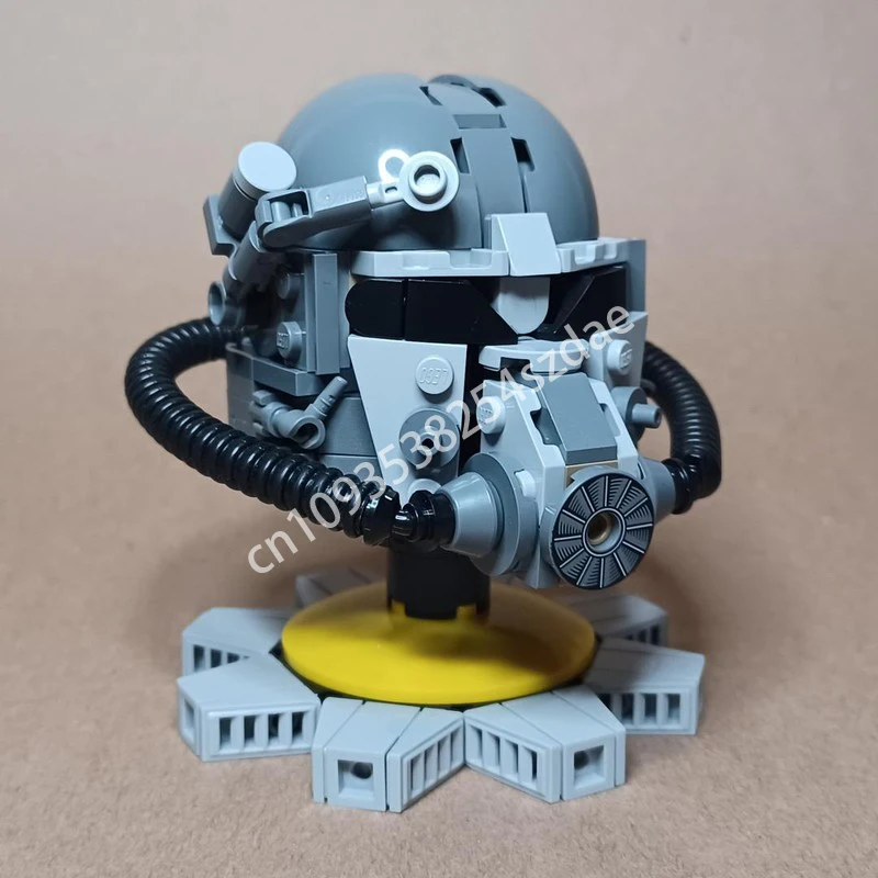 

248 шт. MOC T-60 Power Armor, шлем, строительные блоки, игрушка для развития терпения и концентрации, модель, креативная рождественская игрушка в подарок