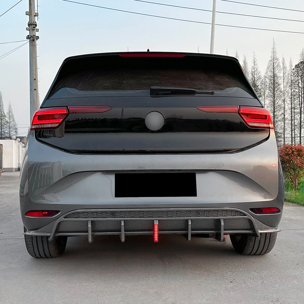 Rear Bumper Lip Diffuser Spoiler For VW ID.3 2019+ Modification Car Styling Accessories