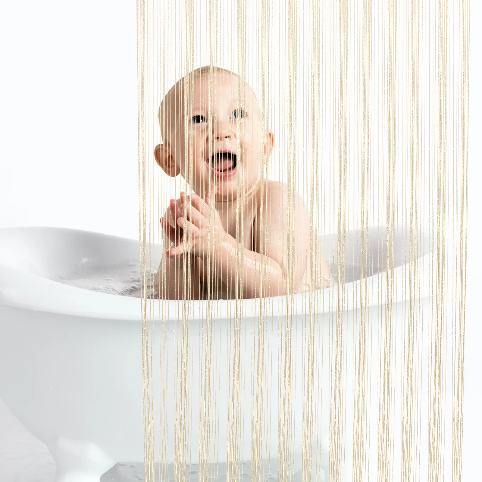 Alipis 2pcs Polyester String Curtain for Bathroom Bedroom Door Window Decor Kids Room Decoration Home Interior Partition Wall