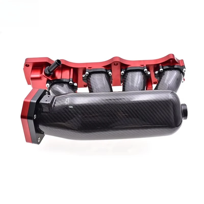 70Mm Throttle Body True Carbon Fiber Intake Manifold for Honda K20 K24 Engines - view 3