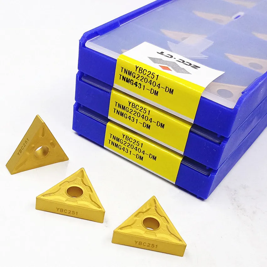 TNMG220404-DM YBC251/TNMG220408-DM YBC251/TNMG220404-DM YBC252/TNMG220408-DM YBC252 ZCC.CT CNC carbide turning inserts 10pcs/box