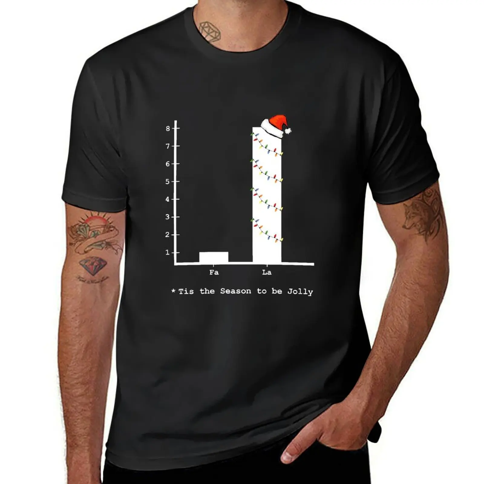 Christmas Carol Math Bar Graph T-Shirt quick-drying anime boys animal print aesthetic clothes Men's t shirts