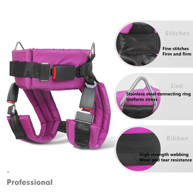 Nylon Bungee Trampoline Harness Safety Belt Gear Quick Release Protection with Safety Buckle for Children