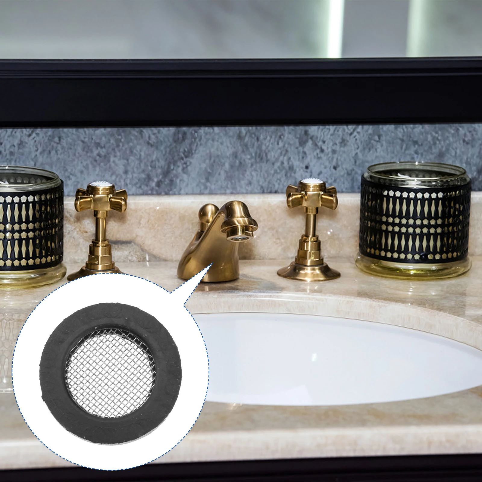 

20Pcs Rubber Gasket Stainless Steel Mesh Filter Valve Hose Seal Faucet Replacement Sink Strainer Shower Head Screen Washer