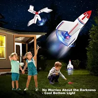 Electric Rocket Launcher Toys New Space Exploration Skyrocket With Parachute Kid Outdoor Toys Children Toys Model Rocket Kit