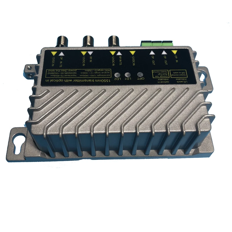 Dual 16mw Optical Fiber Optic Transmitter Receiver 1550nm Used For Cable TV FTTH SC APC SC UPC Connectors 1310nm For Network