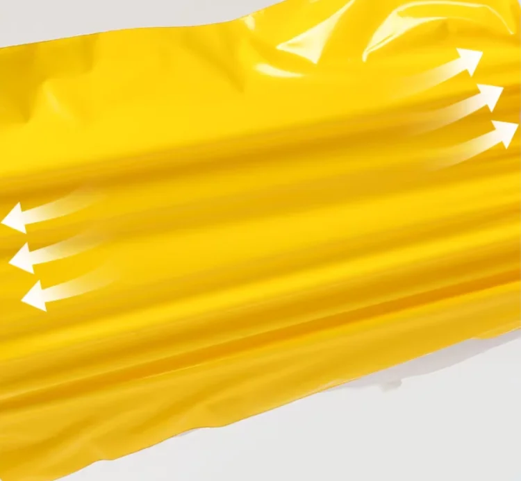 100PCS Yellow Poly Mailer Adhesive Envelope Bag DIY Logo Print Mailing Clothing Dress Box Underwear Toys Shoes Packaging Pouches