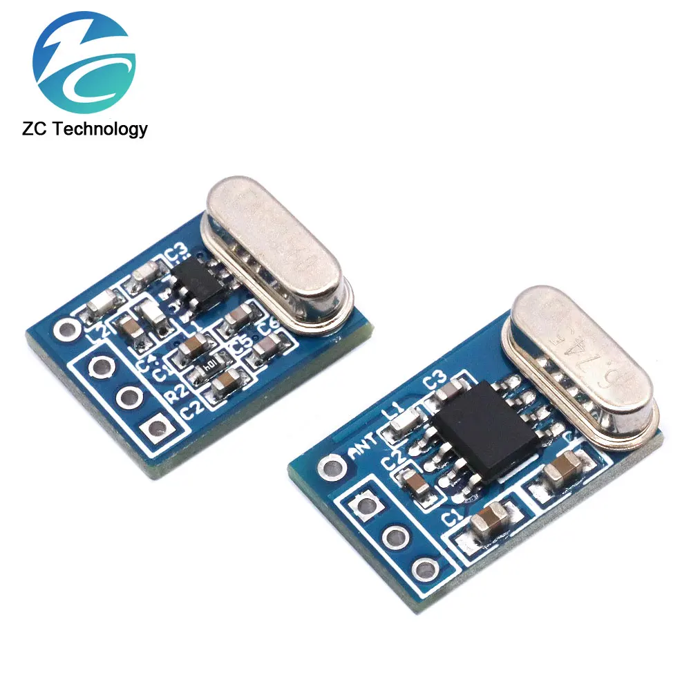 1Set 2Pcs 433MHZ Wireless Transmitter Receiver Board Module SYN115 SYN480R ASK/OOK Chip PCB for arduino