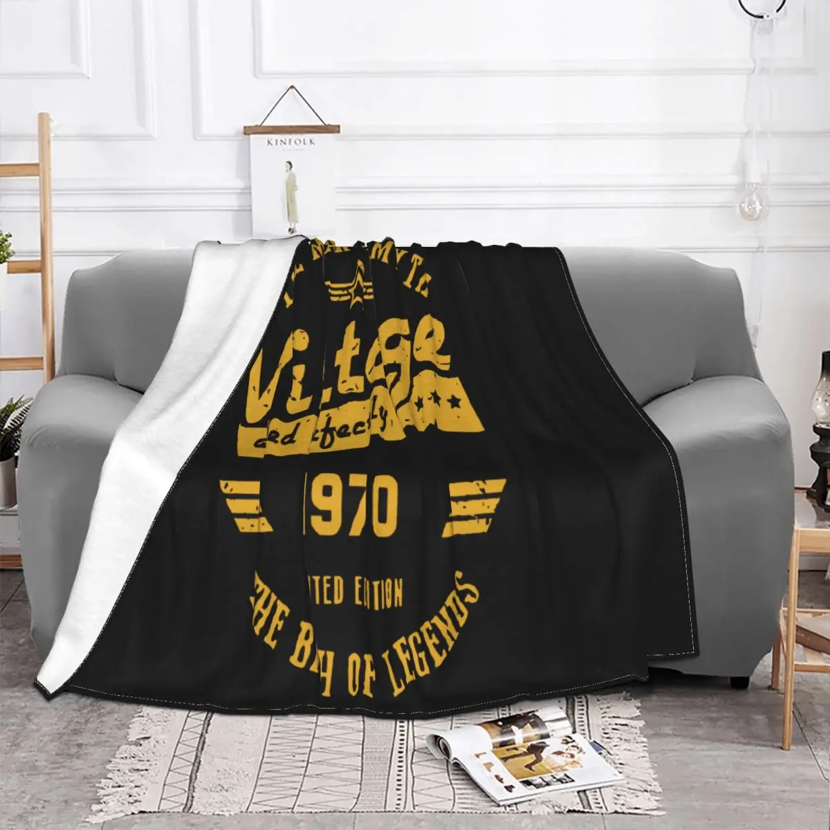 Vintage The Birth Of Legend 1970 D The Man The Myth 50Th Birthday Gift 50 Years Old Tops Throw Blanket