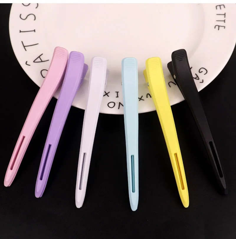 Invisible Hair Clips for Hairstylist Salon Duck Bill Clips Long Mouth Sectioning Clips for Hair Dye Perm Sectioning Hair Clamps view 6