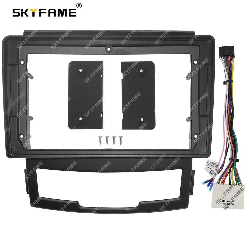 SKYFAME Car Frame Fascia Adapter Android Radio Audio Dash Fitting Panel Kit For Ssangyong Korando 3 Actyon 2
