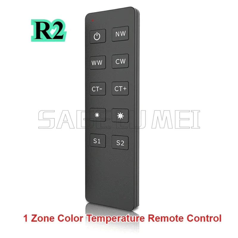 Skydance 10key Wireless Remote 1/4/8Zone Dimming Controller R1/R2/RU4/RU8 For DualColor or SingleColor LEDController Temperature