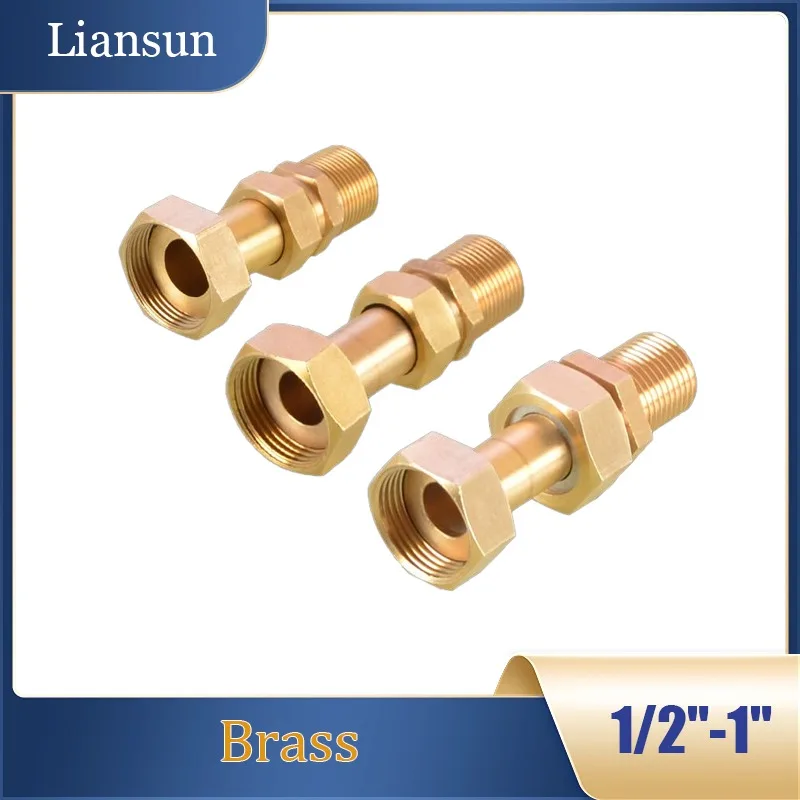 

Выдвижное латунное соединение от 1/2 до 3/4 дюйма и 1 дюйм — наружная/внутренняя резьба для счетчика воды и труб