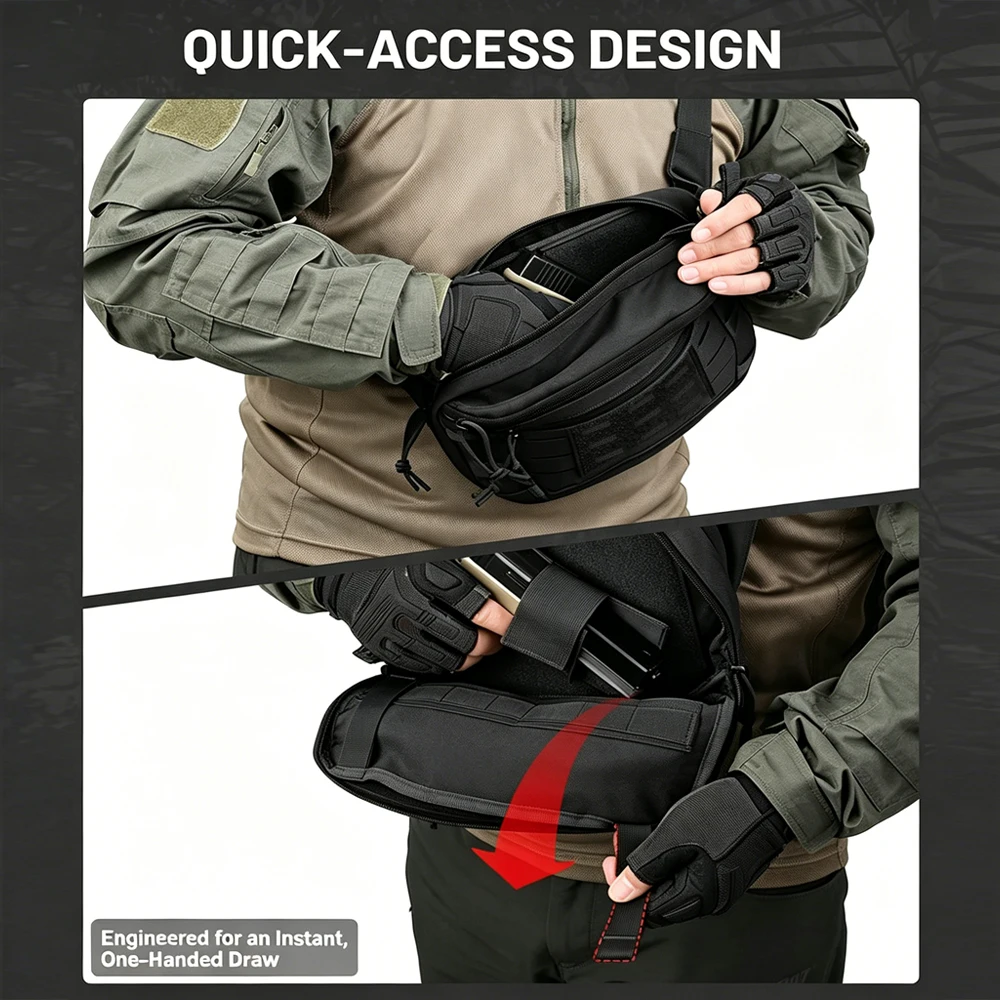Borsa Tattica per Pistola, Mar - Edc Concealed Carry Sling Bag recensione e prezzo