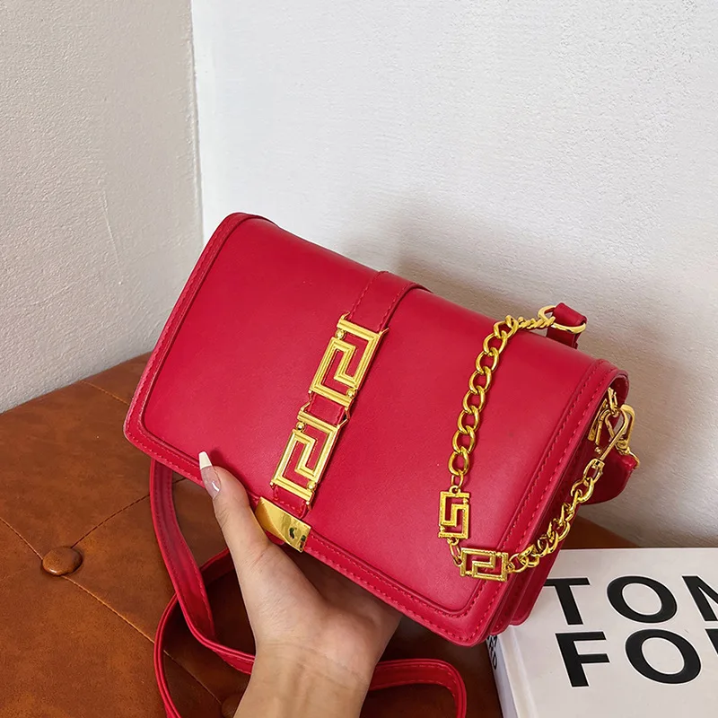 Simple Hundred Ladies Small Square Bag Advanced Temperament Fashion Crossbody Bag Ladies Shoulder Bag Chain Bag Handbags