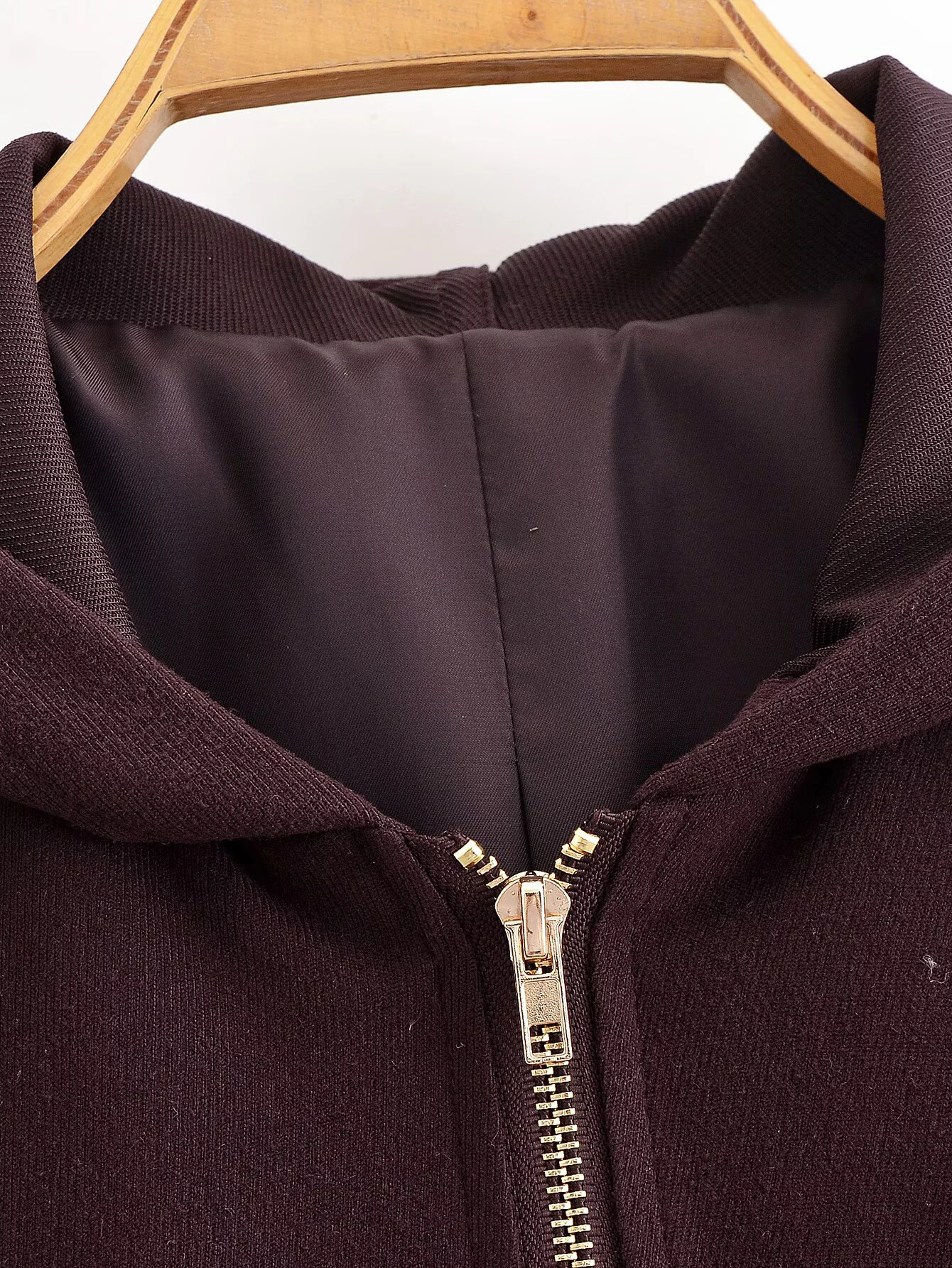 Setelan jaket pilot berkerudung longgar modis wanita DEEABAE musim gugur dengan celana kasual berkancing lebar