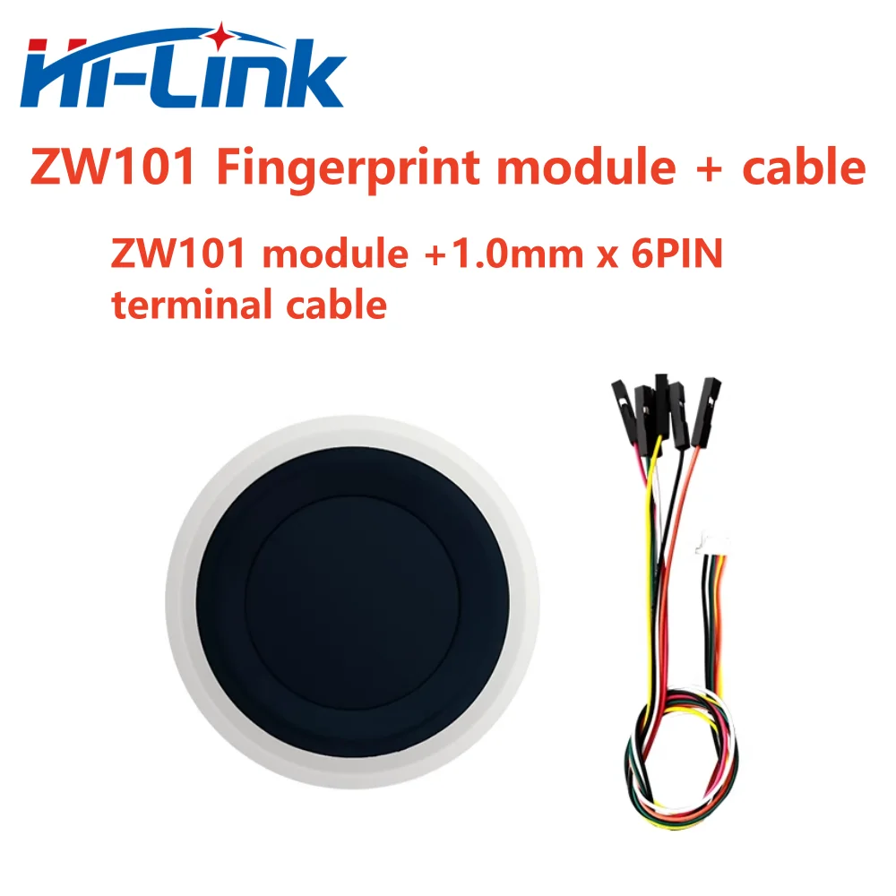 Hilink Fingerprint Recognition Module HLK-ZW101 Low power finger detection capacitive semiconductor fingerprint sensor