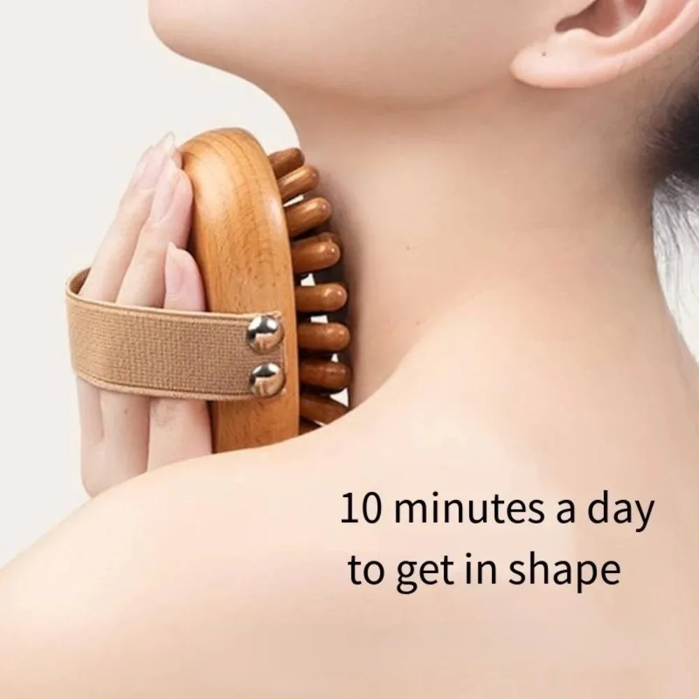 

Новая многофункциональная массажная расческа, деревянная портативная щетка-руридиан, ручной массажер для ухода за головой, протирка живота