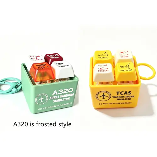 Genuine Boeing 737 Airbus A320 EGPWS Warning Sound Simulator Warns  Commercial Aircraft Route Pilot Crew Car Keychain - Image 8