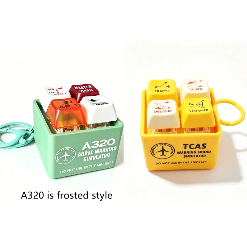 Genuine Boeing 737 Airbus A320 EGPWS Warning Sound Simulator Warns  Commercial Aircraft Route Pilot Crew Car Keychain - Image 8