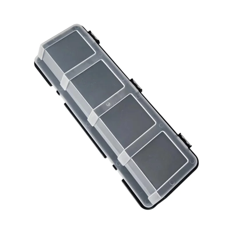 Ultra 3Pcs Parts Storage Box Plastic Screw Organizer Box With 4 Compartment Tool Part Container Bin With Lid Storage Case