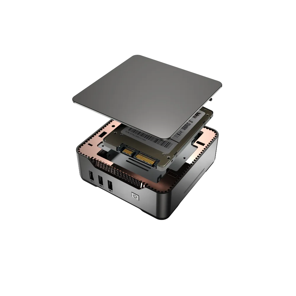 Quard Core Intel AlderLake-N95 Mini PC Windows 11 PRO WiFi 5 BT4.2 DDR4 8 ГБ SSD 256 ГБ мини-компьютер 2 * HD 1 * VGA тройной дисплей 8K