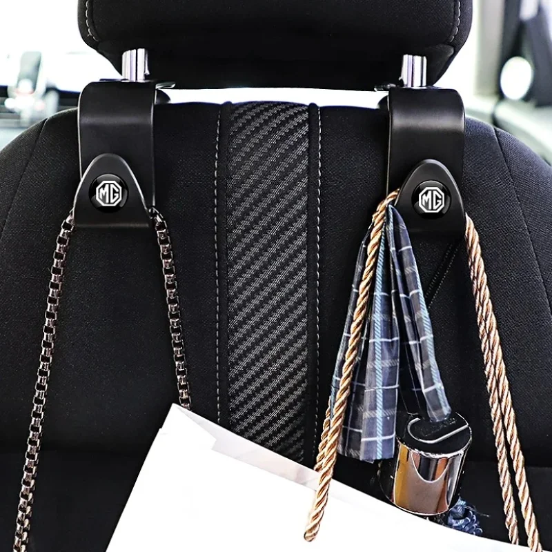 Car Seat Hook Headrest Bag Hanger Car Bag Holder For MG ZS MG4 EV MG HS MG3 MG5 EV Marvel R MG ONE MG6 MG ZS EV