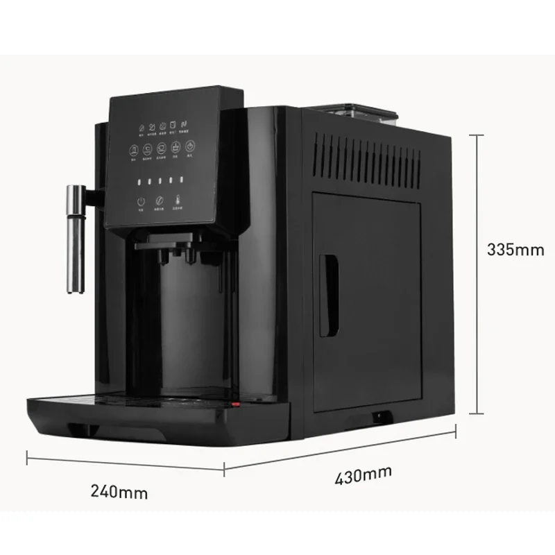 Cafetera totalmente automática de 19 Bar, molinillo de café en grano, espuma de leche, máquina de café expreso, agua caliente y espuma de leche