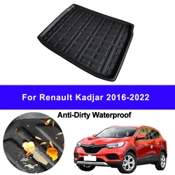 Car Auto Rear Boot Cargo Liner Tray Trunk Mat Carpet for Renault Kadjar 2016 - 2022 Cushion Pad Anti-dirty Anti-water 2021 2020