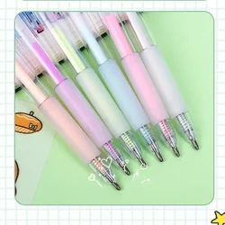 6PCS Candy Color Quick-Drying Glue Pen Manual Solid Glue Stick Student Handbook Diy High Viscosity Glue Office