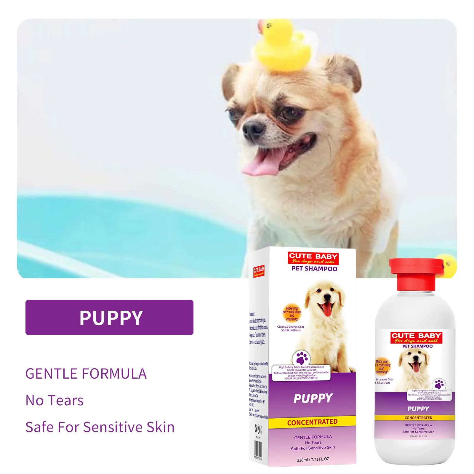 228ml PET Cleaning High Quality Safe Pet Dog Shampoo Body Wash Tender Skin Odor Removing Cleansing Petcleaning for Dogs Cats view 4