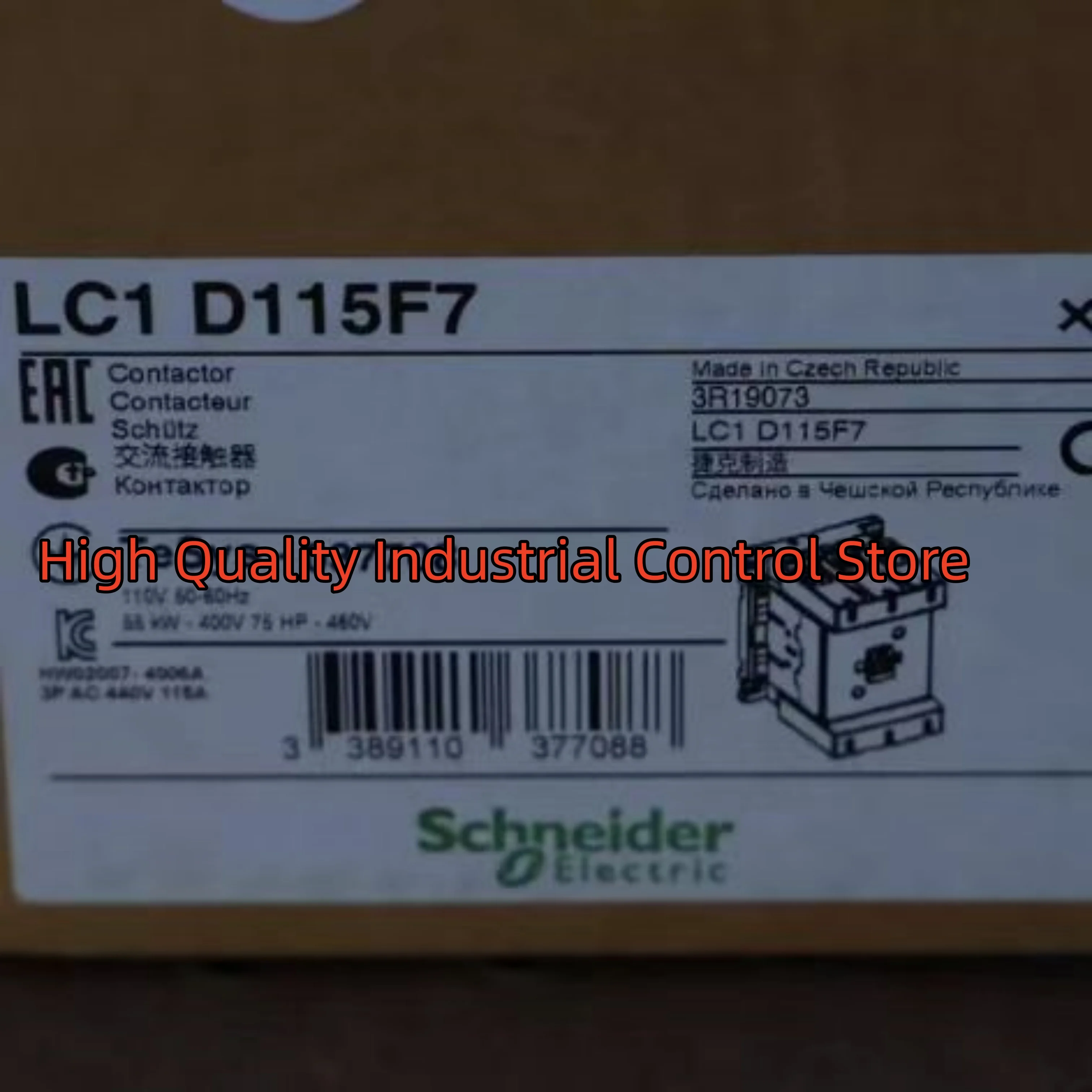 

Контактор LC1D115F7 LC1-D115F7 AC110V, новый