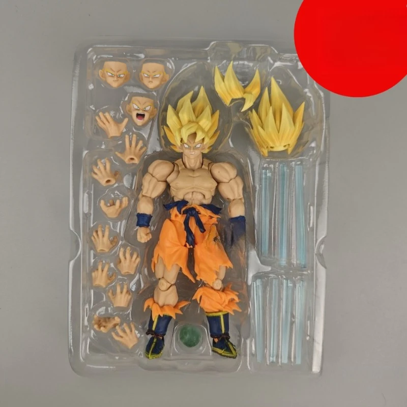 

Seven F Dragon Ball SHF Third Generation Battle Damage Wukong Super Saiyan Can Hands on Office Doll Model Fan Collection