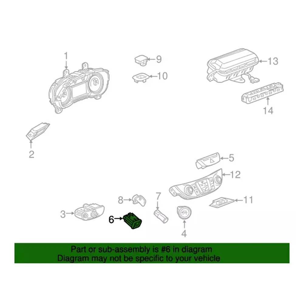 For Car Audio Upgrade 13529865 USB Port Chevrolet USB Port ABS Material High-quality Materials Non-deformation