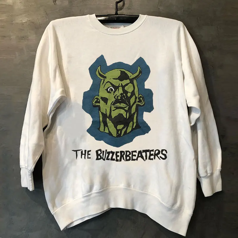 

Autumn Winter Cartoon Devil Long Sleeve Street Vintage American Sweater Jumper Men Hip-hop Rock Band Sports Sweater Women Top