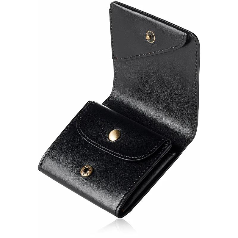 Men's Genuine Leather Bifold Wallet, Business Multifunctional Purse with Coin Pocket & Bill Compartment, Ultra Light Real Leathe