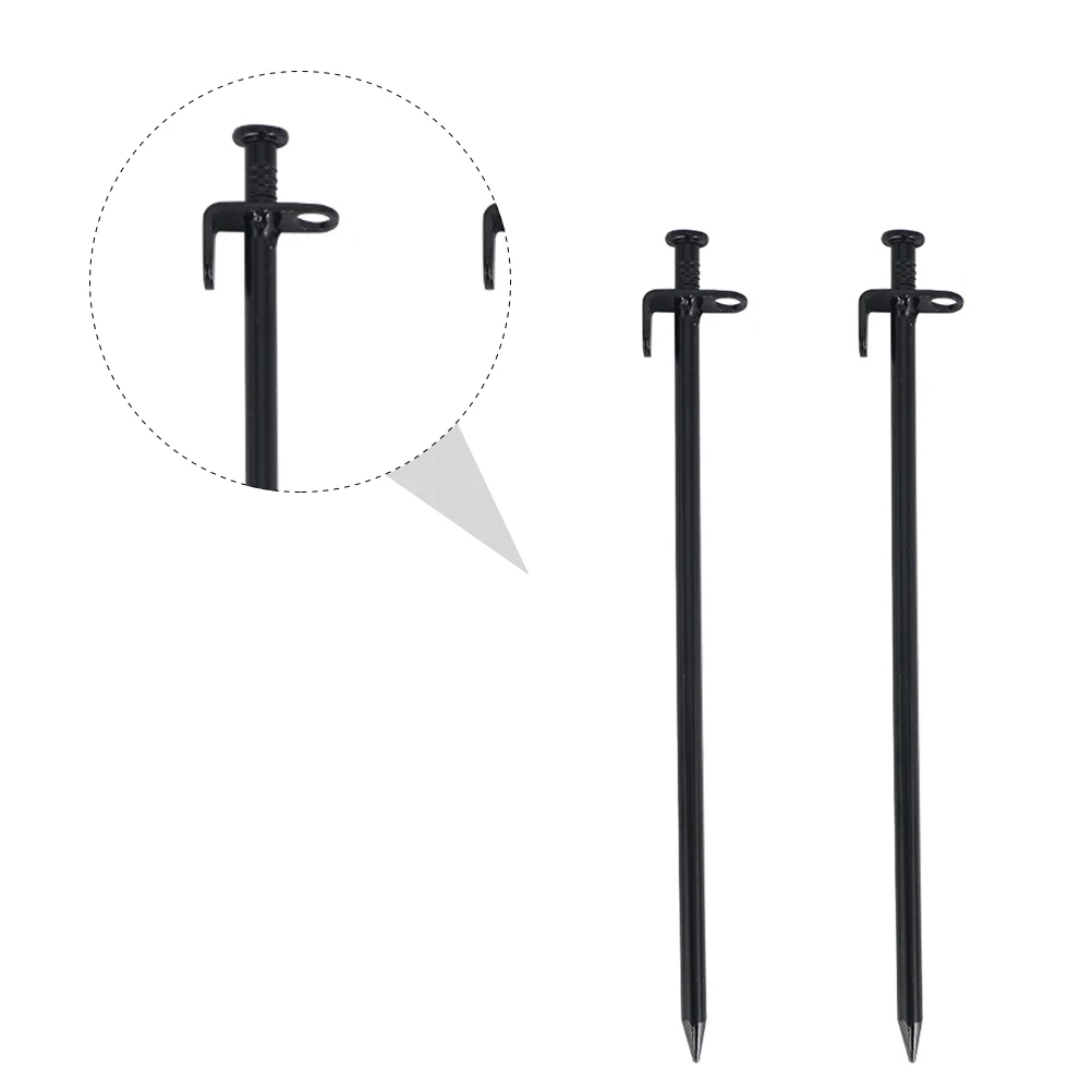 

Thickened Lengthened Snow Nails Sturdy Stainless Steel Camping Pegs Portable Big Head Tip Round Hole Tent Accessories Outdoor