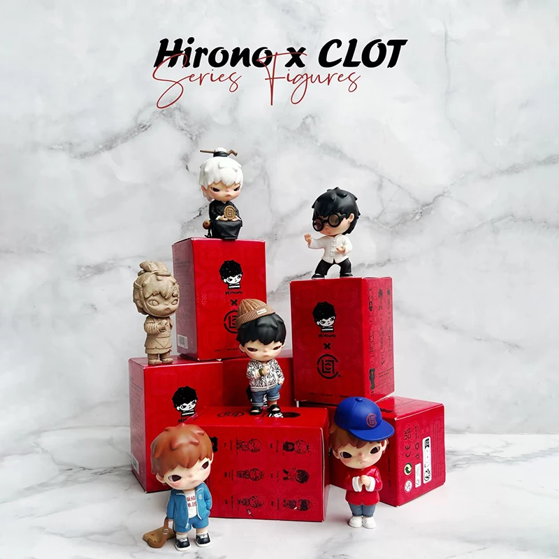 

Оригинальная коллекционная фигурка POP MART Hirono 8th X Clot Series (слепая коробка), декор для комнаты, детская игрушка, подарок на день рождения