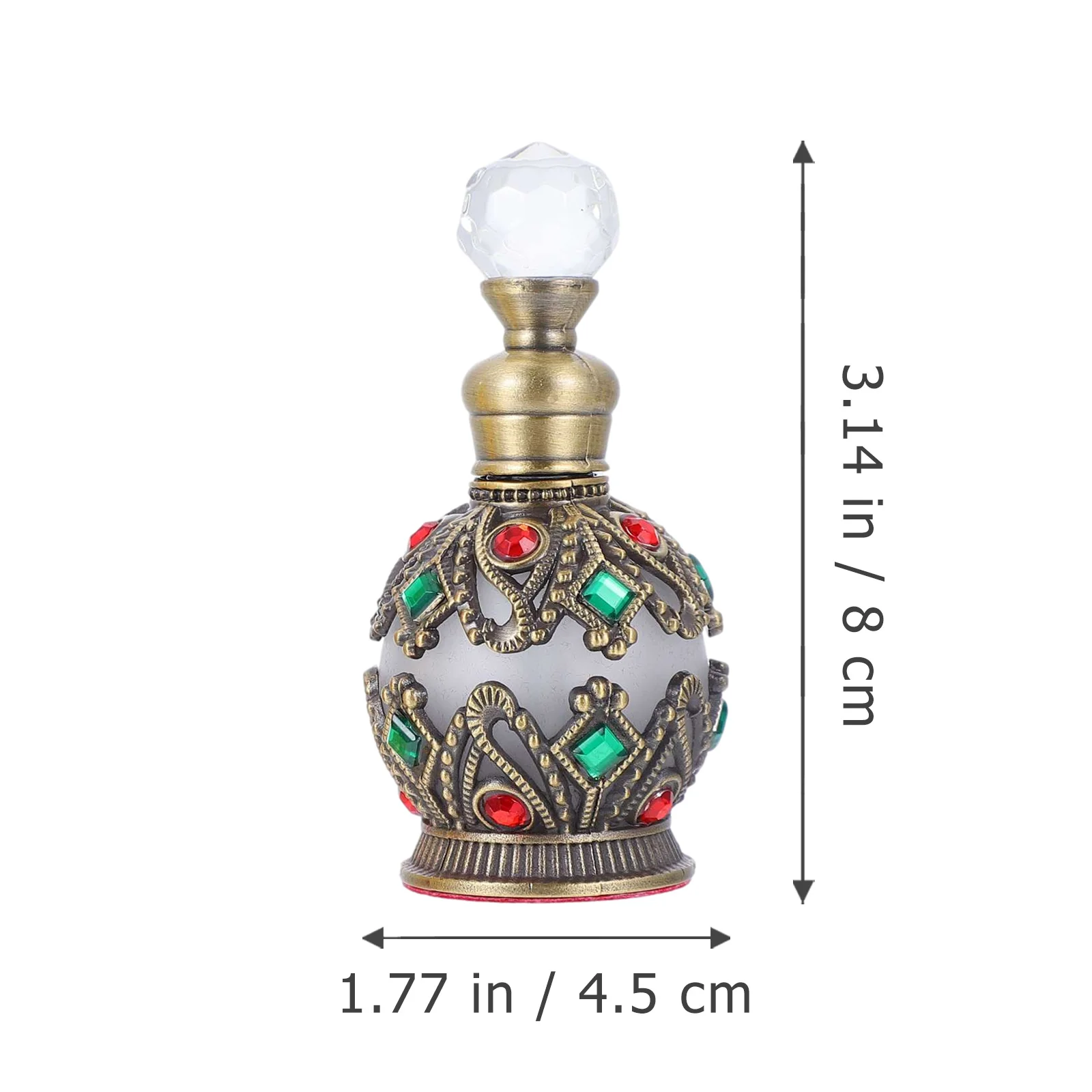 2 szt. Szklane butelki wielokrotnego użytku 15 ml, wykwintne wykonanie, inkrustowane diamentami, przenośne etui na perfumy, modne i bezpieczne, idealne w podróży.