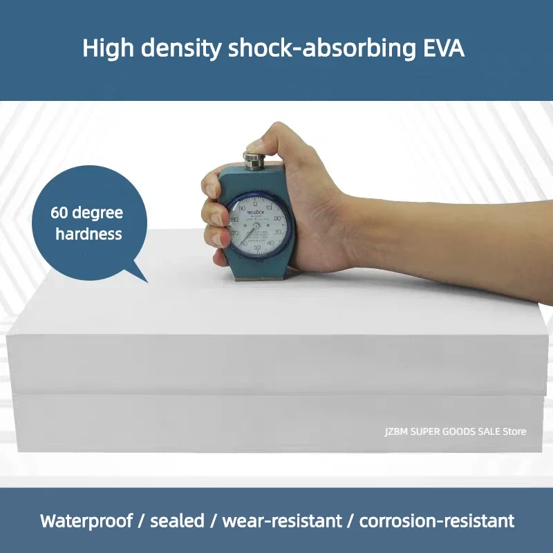 3/5/10/15mm High Density EVA Foam Board 60 Degrees EVA Rubber Black And White Thick EVA Sheet DIY Model Insole Making 100x50cm