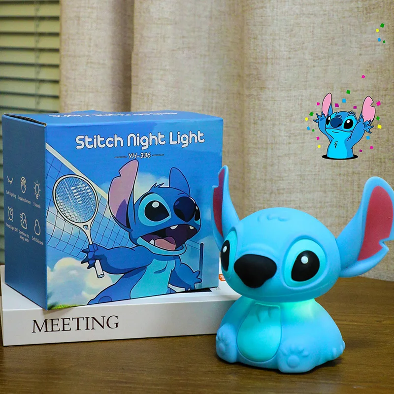 Simpatico punto cartone animato luce notturna peluche con cinturino ad anello 2in1 lampada da comodino portachiavi accessorio per la casa Kawaii