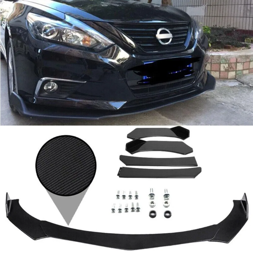 

For Nissan Altima Carbon Fiber Look Front Bumper Spoiler Diffuser Body Kit AL United States