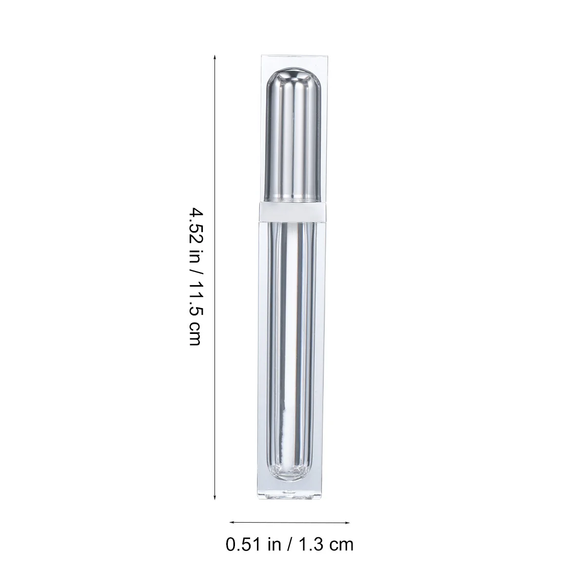10Pcs 립밤 병 빈 리필 가능 투명 플라스틱 립글로스 튜브 경량 휴대용 여행용 립스틱 용기