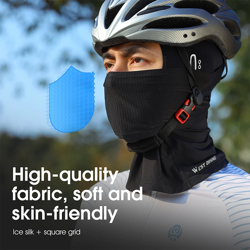 West Biking Zomer Fietsen Bivakmuts Ijs Zijde Zon Uv Bescherming Fiets Motorfiets Caps Face Cover Vissen Wandelen Sporthoeden