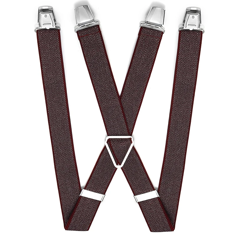 Celana Dewasa Kelas Atas Inggris Suspender Elastis Anti Selip yang Dapat Disesuaikan