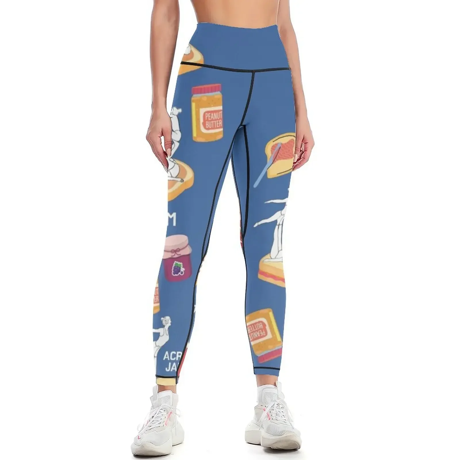 

Acro Yoga Peanut Butter Jelly Jam Time! Leggings push up legging joggers for Women's fitness workout clothes for Womens Leggings