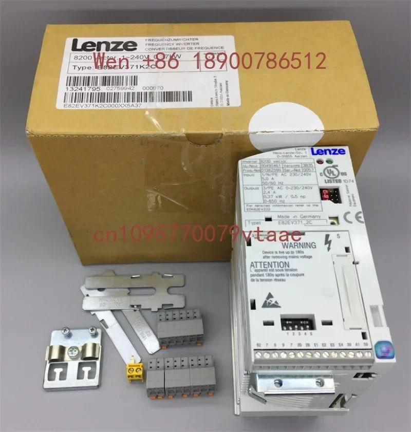 2027 in stock 2026 Brand New Original Lenze Frequency Inverter E82EV371-2C 370W 220V, Guaranteed Quality