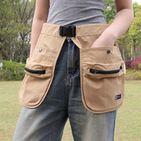 Trendy Outdoor Multifunctional Waist Pack with Pocket Zipper Lua Mountaineering Niche Sports Men and Women Waist Bag